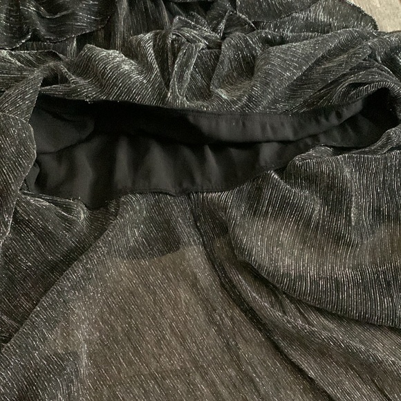 MISA Los Angeles Ilona Midi Dress Metallic Black - Picture 9 of 10